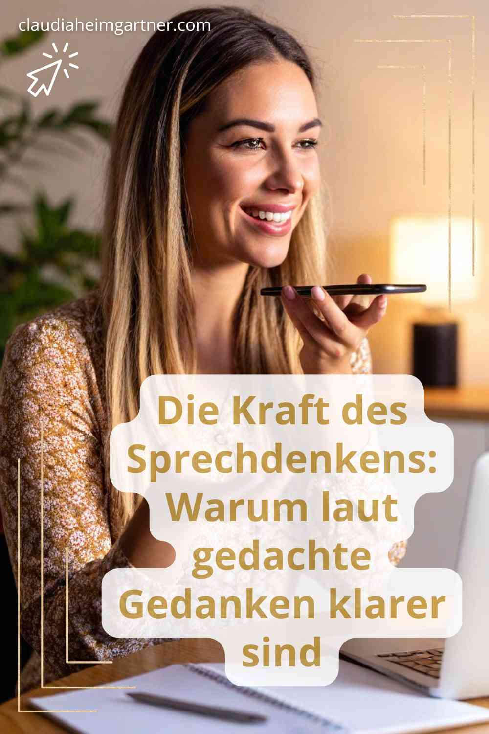 Kraft des Sprechdenkers Pin